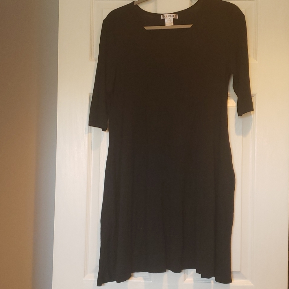Black t-shirt dress